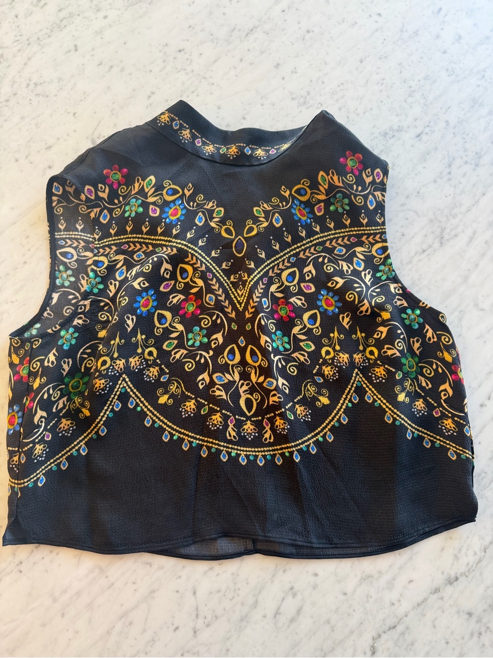 SALONI Ren top in pendant border